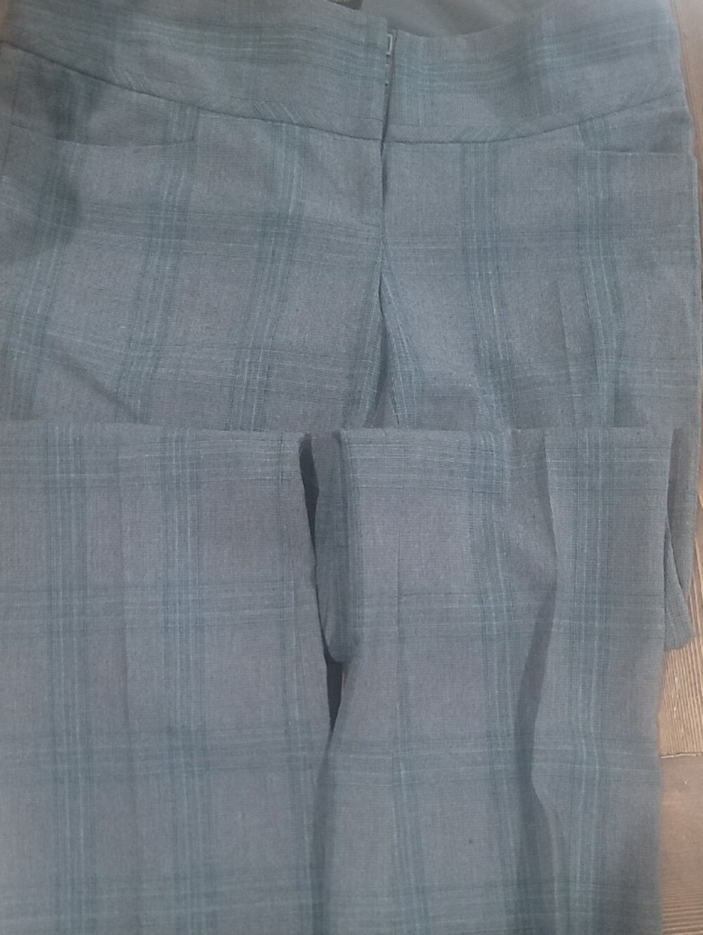 The Limited Teal Green Plaid Dress Pants - Picture 2 of 3